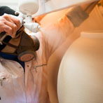 Albert Montserrat at work in his studio